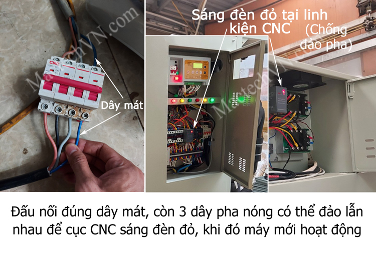 cách lắp nguồn điện 3 pha cho máy sấy thăng hoa