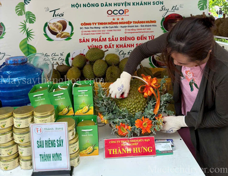 Sầu riêng sấy thành hưng, sầu riêng sấy thăng hoa khô giòn, sầu riêng sấy giòn