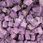 khoai lang tím sấy thăng hoa, thường dùng làm bột hoặc rau củ khô cho thực phẩm