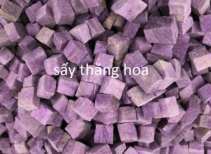 khoai lang tím sấy thăng hoa, thường dùng làm bột hoặc rau củ khô cho thực phẩm